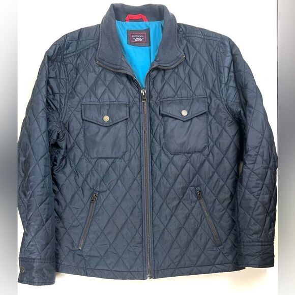 Untuckit Marne Navy Quilted Lightweight Jacket - Picture 4 of 14